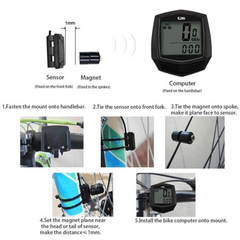 Sunding Speedometer Sepeda Function Lcd Display Bicycle Sd B