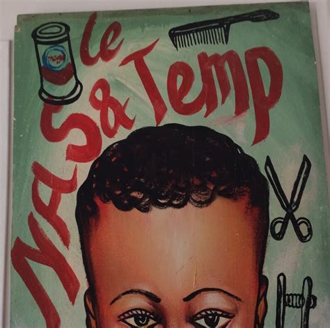 West African Barber Shop Sign Etsy