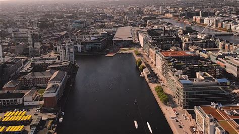 Grand Canal Dock Capital Dock Dublin Ireland 4K Aerial YouTube