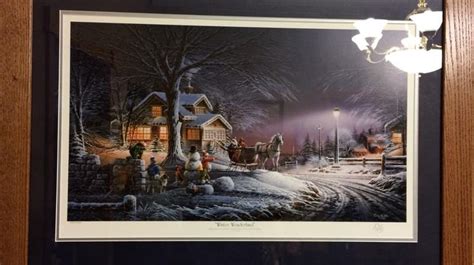 Terry Redlin "Winter Wonderland" Signed Limited Edition | Terry redlin, Winter wonderland, Painting