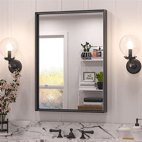 Amazon Tetote Black Bathroom Mirror For Over Sink X Inch