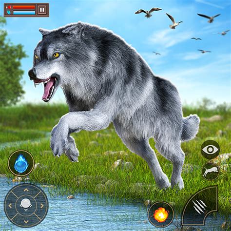 Real Ultimate Wild Wolf Open world Simulator 3D Adventure Games: Real Wild Animal Craft Wolf ...