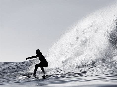 Black And White Surfing Photograph Surf Art California Surfer Photography Waves Beach Print