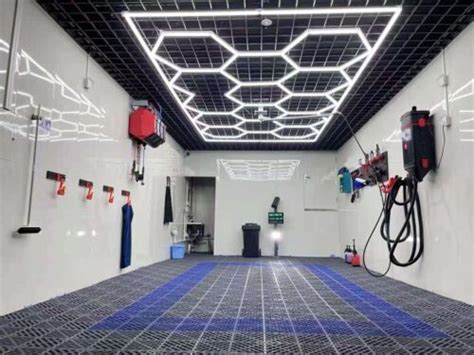 14 Hexagon Led Lighting Detailing Garage Workshop Retail Car Showroom