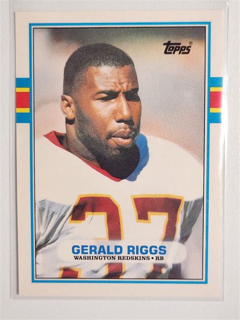 1989 Topps Traded Football Gerald Riggs 27T Washington Redskins EBay