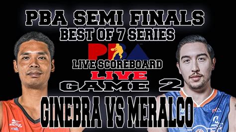 PBA LIVE BARANGAY GINEBRA VS MERALCO BOLTS SEMI FINALS GAME 2 PBA