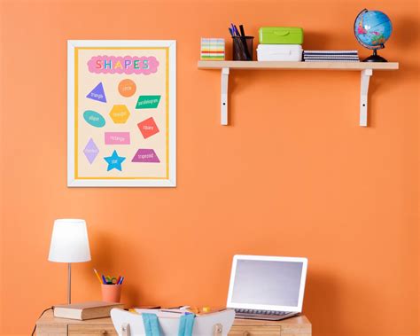 Printable Shapes Classroom Poster Colorful Educational Chart for ...