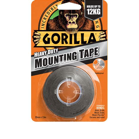 Gorilla Glue 3044200 Gorilla Heavy Duty Mounting Tape 254mm X 152m