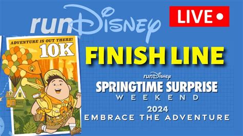 LIVErunDisney Springtime Surprise 10K RUN Finish Line 2024 Walt