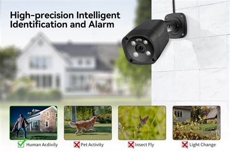 Tinosec K Ip Camera Mp Mp Poe Home Security Camera Two Way Audio