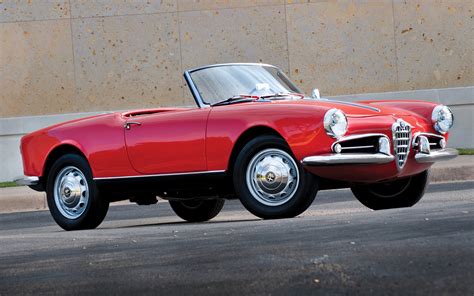 1956 Alfa Romeo Giulietta Spider Papéis de Parede e Imagens de Fundo