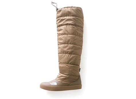 HYKE The North Face WMNS Nuptse Long Boots 18FW Coyote Brown の新品 中古