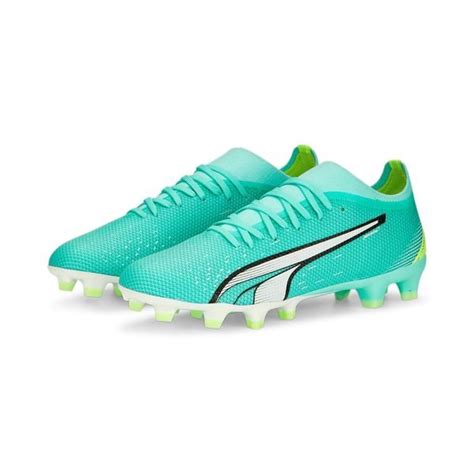 Puma Ultra Match Fg Ag Pursuit Bleu Blanc Jaune Femme