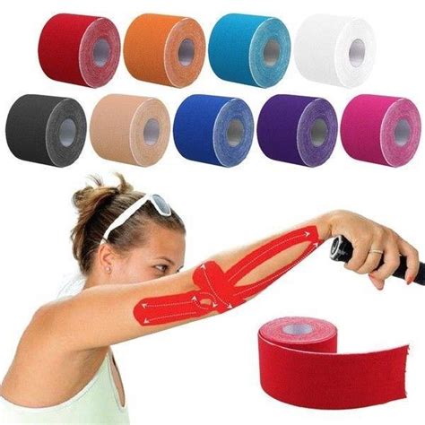 Кинезиологическая лента для тейпирования от болей в мышцах и суставах ...