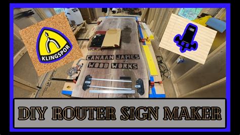 Diy Router Sign Kit From Klingspor Awesome Results Pt 1 Youtube