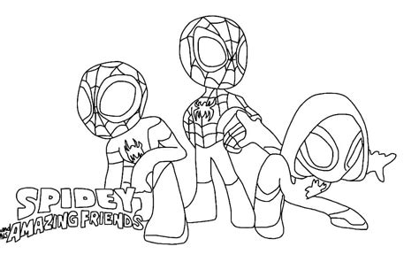 Coloriage Spidey et Ses Amis Extraordinaires Gratuit télécharger et