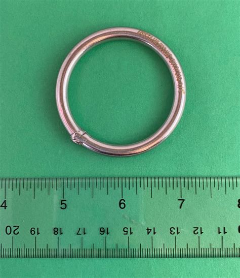 Stainless Steel 316 Round Ring Welded 14 X 1 34 6mm X 45mm Marine