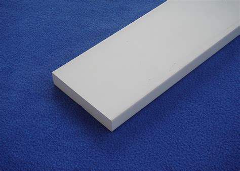 1" x 4" Trim Plank Waterproof PVC Trim Profile For Interior , No Warping