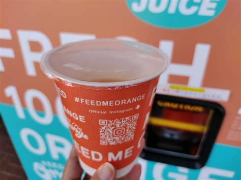 【つくば市】最近よく見かける生搾りジュースマシン！「feed Me Orange」を カスミで試してみました 号外net つくば市