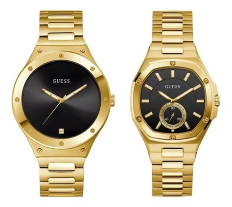 Pareja De Relojes Guess Dama Y Caballero Duo Reloj Elegante Color De La