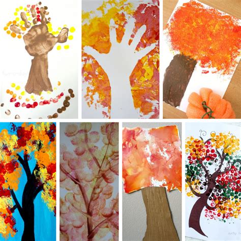 Fall Tree Art Projects for Preschool - Fun-A-Day!