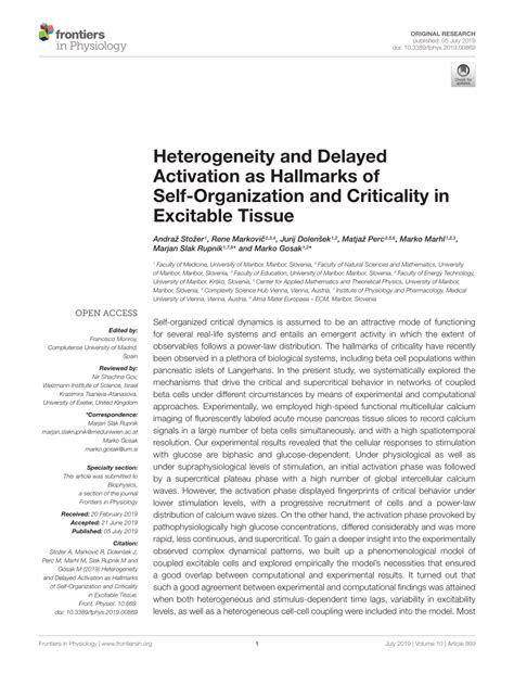 Pdf Heterogeneity And Delayed Activation As Hallmarks Of Self