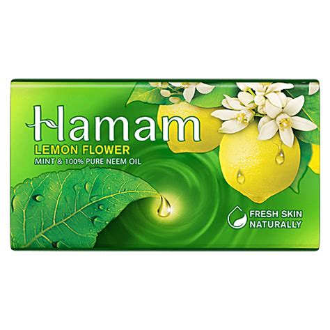 Buy Hamam Soap Lemon Flower Mint And 100 Pure Neem Oil Fresh Skin