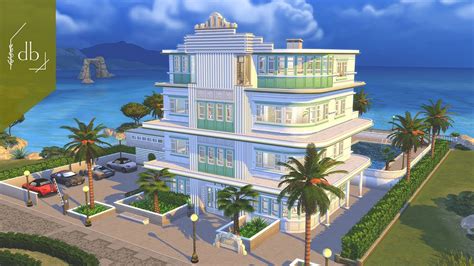 Art Deco Hotel The Sims 4 Speed Build YouTube