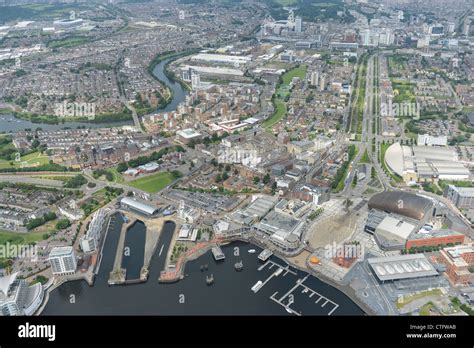 Aerial Image Of Cardiff Stock Photo Alamy