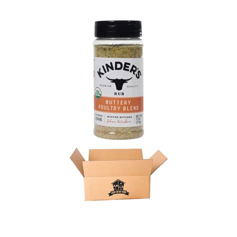 Buttery Poultry Blend Seasoning Kinders Spice Rub For Chicken Turkey Pork Seafood