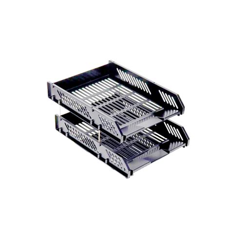 double layer metal desk tray officeworksph
