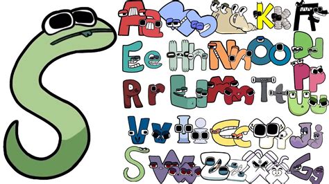 Alphabet Lore Snakes Transform Uppercase And Lowercase Letters From