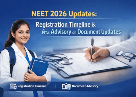 neet  updates registration timeline nta advisory  document updates