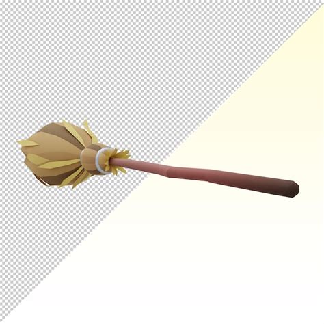 Premium PSD Cartoon Witch Broom