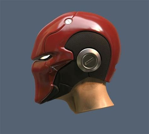 Red Ronin Helmet Redhood Custom 3D Print File Etsy Red Hood Red