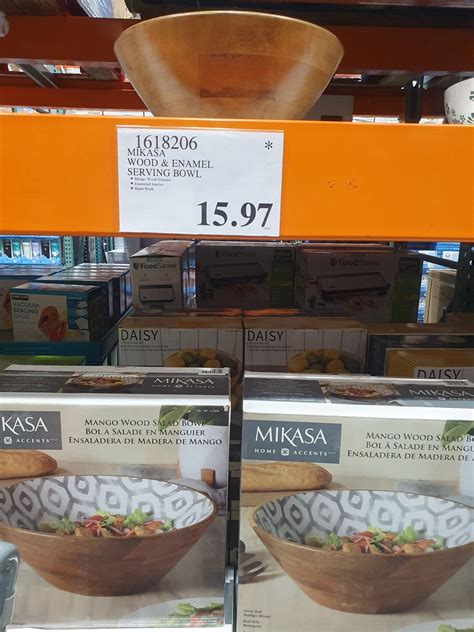 Mikasa Wood And Enamel Serving Bowl Costco97