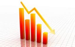graph decrease stock image image  financial money