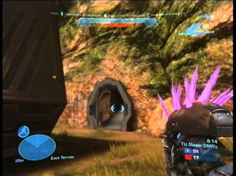 Halo Reach TU Team Slayer DMRs On Battle Canyon Super Slayer 2