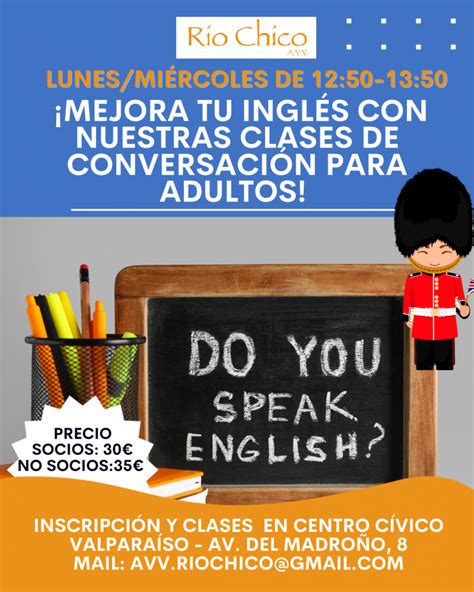 Clases de Conversación en Inglés para Adultos Asociación de Vecinos