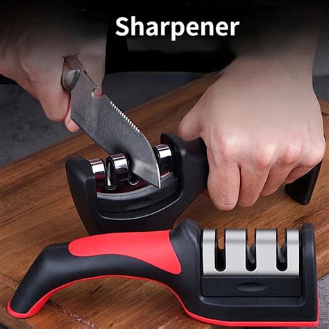 Kitchen Stage Knife Sharpener Polishing Blade With Stainless Steel