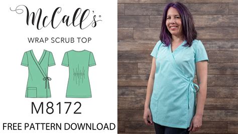 Scrub Top Pattern Sewing Glammasa