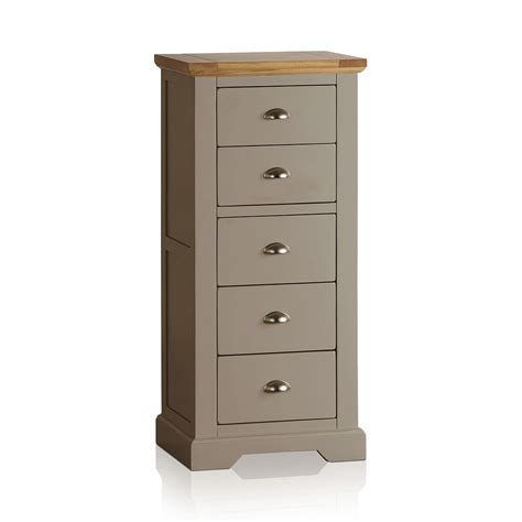 Grey Tallboy St Ives Oak Furnitureland