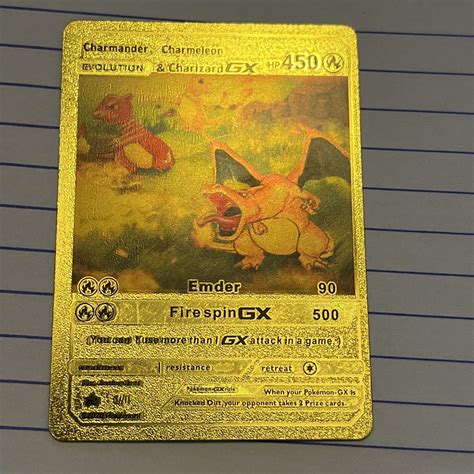 Mavin | Charmander Charmeleon & Charizard GX Evolution Gold Foil ...