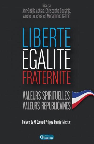 Liberté égalité Fraternité Valeurs Spirituelles Valeurs