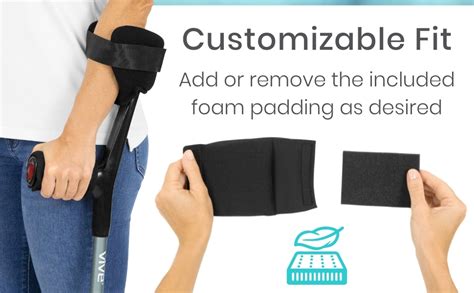 Vive Forearm Crutch Pads Hand Grips Fits Pepe Antdvao Benecane