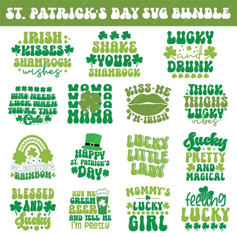 Premium Vector Retro St Patricks Day Svg Bundle St Patricks Day Svg