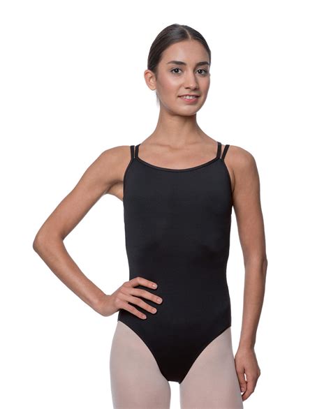 Double Strapped Camisole Microfiber Dance Leotard Nina Lulli