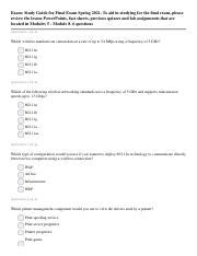 Study Guide Final Exam CIS 268 Pdf Exam Study Guide For Final Exam