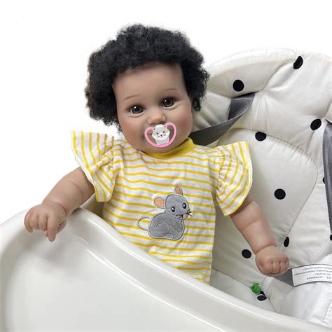 Buy Wamdoll 18inch 49CM Real Baby Size African American Hand Rooted