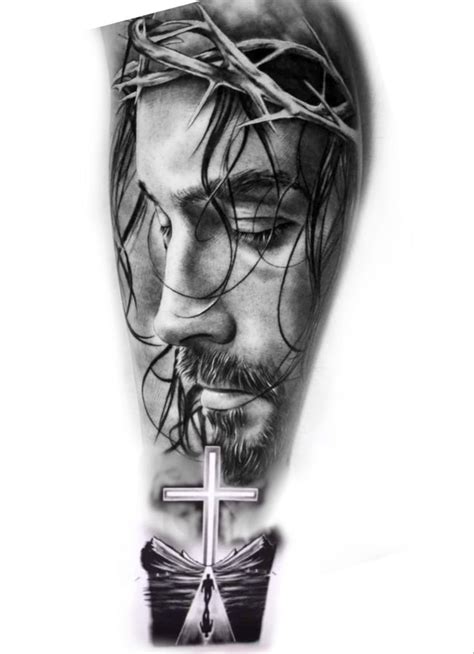 Pin by Felipe Soares Caldas on Criações Jesus tattoo Christ tattoo